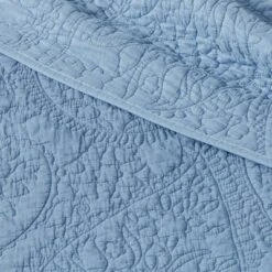 Garment Washed Paisley Stitch Quilt - Threshold™ White -QUILTS Sales unnamed file 301