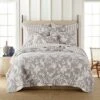 Tanzie Grey Quilt Set - Grey & White - Levtex Home -QUILTS Sales unnamed file 3012