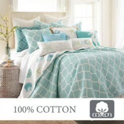 Del Ray Quilt Set - One Twin Quilt and One Standard Sham - Levtex Home -QUILTS Sales unnamed file 3048