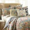 Magnolia Navy Quilt and Pillow Sham Set - Levtex Home -QUILTS Sales unnamed file 3082