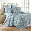 Calico Multicolored Quilt Set - One Twin Quilt and One Standard Sham - Levtex Home -QUILTS Sales unnamed file 3123