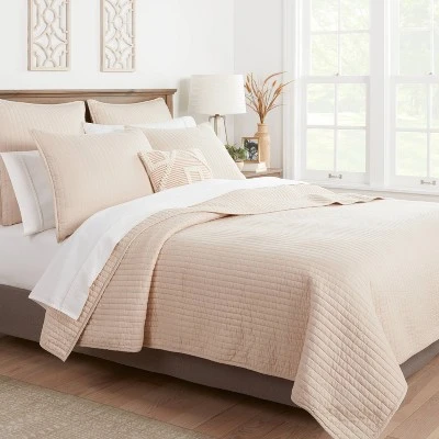 Washed Cotton Sateen Quilt - Threshold™ Sage 3 Washed Cotton Sateen Quilt - Threshold™ Sage