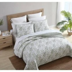Maui Palm Quilt & Sham Set - Tommy Bahama Green -QUILTS Sales unnamed file 3163