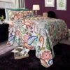 Hastings Home Lizzie Paisley Moroccan Boho Lightweight Twin-Size Quilt Set - 2 Pieces -QUILTS Sales unnamed file 3199