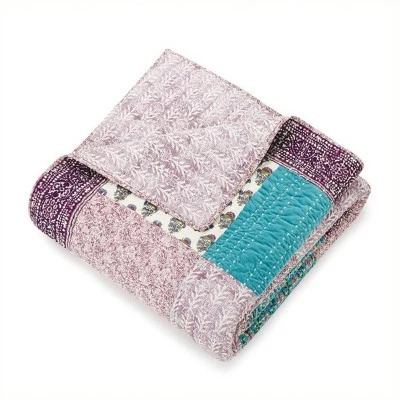 Numbra Quilt - Jessica Simpson Purple/turquoise/white 6 Numbra Quilt - Jessica Simpson Purple/turquoise/white - Image 4