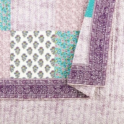 Numbra Quilt - Jessica Simpson Purple/turquoise/white 7 Numbra Quilt - Jessica Simpson Purple/turquoise/white - Image 5