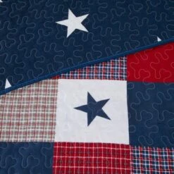 Hastings Home 2-Piece Americana Quilt Set (Twin) -QUILTS Sales unnamed file 3216