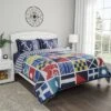 Hastings Home Mariner/Nautical Coastal Reversible Quilt Set Multicolored -QUILTS Sales unnamed file 3223