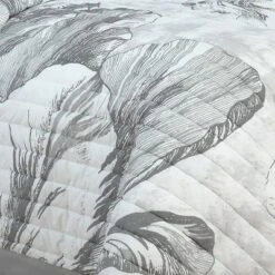 Merian Tulip Quilt - New York Botanical Garden Gray -QUILTS Sales unnamed file 3236