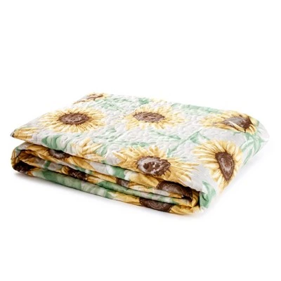 The Lakeside Collection Lakeside Sunflower Rustic Farmhouse Quilted Blanket - Floral Bed Accent 3 The Lakeside Collection Lakeside Sunflower Rustic Farmhouse Quilted Blanket - Floral Bed Accent