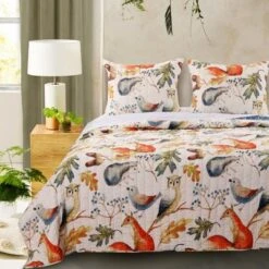 Barefoot Bungalow Willow Reversible 2-Piece Quilt & Pillow Sham Set, Multicolor -QUILTS Sales unnamed file 3246