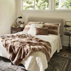 Matte Velvet Solid Quilt - Threshold™ Caramel -QUILTS Sales unnamed file 326