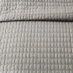 Hearth & Hand With Magnolia Solid Texture Stripe Quilt - Hearth & Hand™ with Magnolia Sour Cream