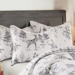 Levtex Home Sleigh Bells Holiday Quilt Gray - Villa Lugano -QUILTS Sales unnamed file 3270