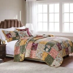 Greenland Home Fashions Greenland Home Fashion Antique Chic Quilt & Sham Bonus Set 4-Piece, Multicolor - Twin 5 Greenland Home Fashions Greenland Home Fashion Antique Chic Quilt & Sham Bonus Set 4-Piece, Multicolor - Twin -QUILTS Sales unnamed file 3278