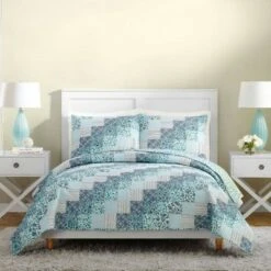 Cloud Vines Reversible Quilt Blue - Vera Bradley 14 Cloud Vines Reversible Quilt Blue - Vera Bradley -QUILTS Sales unnamed file 3305