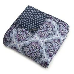 Regal Rosettes Reversible Quilt Purple - Vera Bradley
