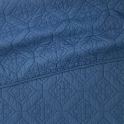 Embroidered Cotton Quilt - Threshold™ Blue -QUILTS Sales unnamed file 333