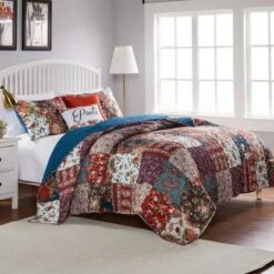 Barefoot Bungalow Poetry Quilt and Pillow Sham Set Classic -QUILTS Sales unnamed file 3340