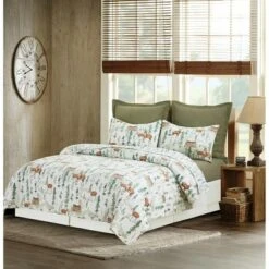 C&F Home Christopher Forest Reversible Rustic Twin Quilt Set