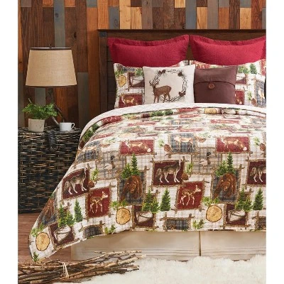 C&F Home Bryson Retreat Reversible Rustic Twin Quilt Set 3 C&F Home Bryson Retreat Reversible Rustic Twin Quilt Set