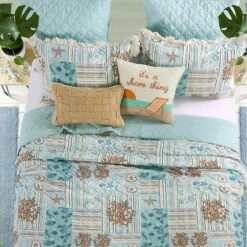 Greenland Home Fashions Greenland Home Fashion Key West 2-Piece Quilt Set with Shams, Seafoam - Twin 10 Greenland Home Fashions Greenland Home Fashion Key West 2-Piece Quilt Set with Shams, Seafoam - Twin -QUILTS Sales unnamed file 3367