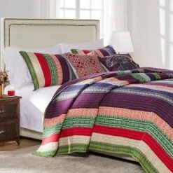 Greenland Home Fashions Greenland Home Fashion Marley Multi Quilt Set 2-Piece - Twin 9 Greenland Home Fashions Greenland Home Fashion Marley Multi Quilt Set 2-Piece - Twin -QUILTS Sales unnamed file 3372