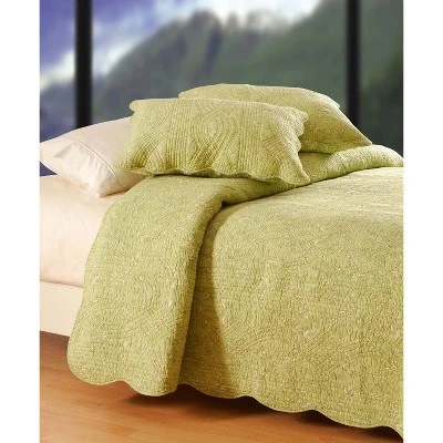 C&F Home Colonial Williamsburg Windsor Celery Twin Quilt 3 C&F Home Colonial Williamsburg Windsor Celery Twin Quilt