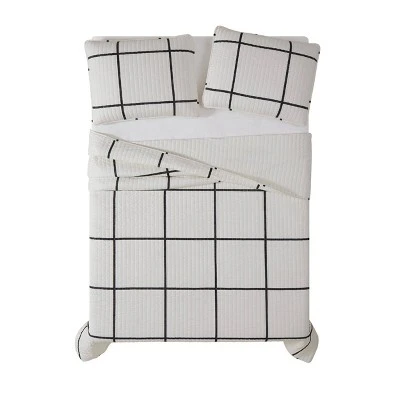 Truly Soft Everyday Kurt Windowpane Quilt Set 5 Truly Soft Everyday Kurt Windowpane Quilt Set - Image 3