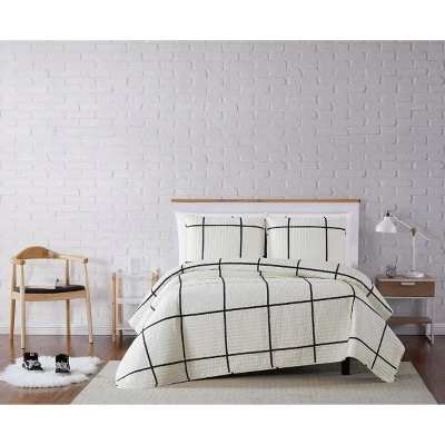 Truly Soft Everyday Kurt Windowpane Quilt Set 7 Truly Soft Everyday Kurt Windowpane Quilt Set - Image 5