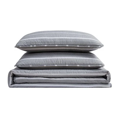 Truly Soft Everyday Maddow Stripe Quilt Set Navy 4 Truly Soft Everyday Maddow Stripe Quilt Set Navy - Image 2