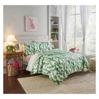 Cactus Otto Quilt Set Green - Vue 6 Cactus Otto Quilt Set Green - Vue - Image 4