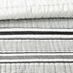Hearth & Hand With Magnolia Textured Stripe Quilt Railroad Gray - Hearth & Hand™ with Magnolia