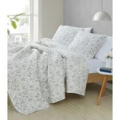 Twin XL 2pc Jasper Quilt Set Gray - Brooklyn Loom -QUILTS Sales unnamed file 3550