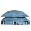 London Fog Mitchell Stripe Quilt Set Blue -QUILTS Sales unnamed file 3560
