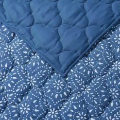 Brooklyn Loom Katrine Quilt Set Blue