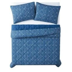Brooklyn Loom Katrine Quilt Set Blue -QUILTS Sales unnamed file 3588