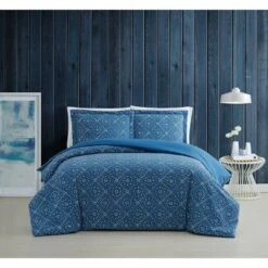 Brooklyn Loom Katrine Quilt Set Blue -QUILTS Sales unnamed file 3589