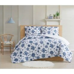 Cottage Classics Estate Bloom Quilt Set Blue -QUILTS Sales unnamed file 3593