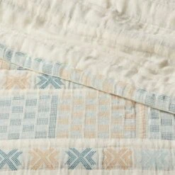 Jacquard Gauze Quilt Yellow/Blue - Threshold™ -QUILTS Sales unnamed file 3597