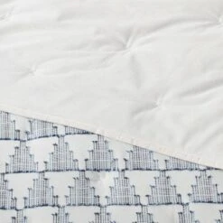 Cotton Clipped Triangle Quilt Off-White/Navy - Threshold™ 10 Cotton Clipped Triangle Quilt Off-White/Navy - Threshold™ -QUILTS Sales unnamed file 3602