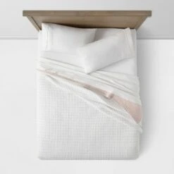 Reversible Cotton Stripe Quilt - Threshold™ Light Gray -QUILTS Sales unnamed file 3608