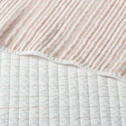 Reversible Cotton Stripe Quilt - Threshold™ Light Gray -QUILTS Sales unnamed file 3610