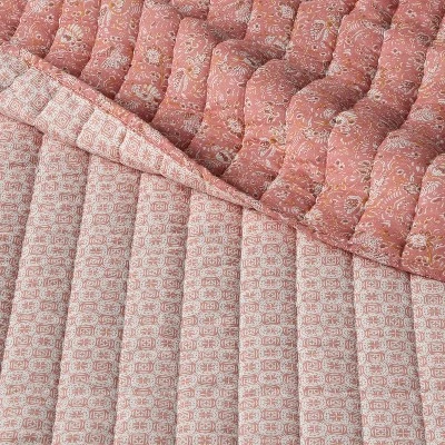 Reversible Printed Voile Paisley Quilt - Threshold™ 7 Reversible Printed Voile Paisley Quilt - Threshold™ - Image 5