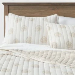 Reversible Printed Voile Block Print Quilt - Threshold™ -QUILTS Sales unnamed file 3624