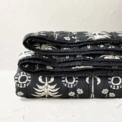 Opalhouse Designed With Jungalow Palm Frond Printed Quilt Black/Off-White - Opalhouse™ designed with Jungalow™ 11 Opalhouse Designed With Jungalow Palm Frond Printed Quilt Black/Off-White - Opalhouse™ designed with Jungalow™ -QUILTS Sales unnamed file 3654