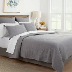 Double Cloth Quilt - Threshold™ Cognac