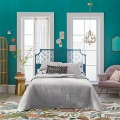 Medallion Stitch Quilt - Opalhouse™ Saffron -QUILTS Sales unnamed file 3674