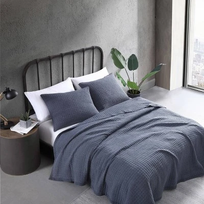 Cloud Solid Quilt & Sham Set - City Scene Gray 6 Cloud Solid Quilt & Sham Set - City Scene Gray - Image 4