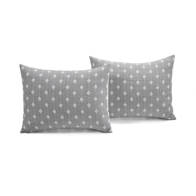 Lush Decor Hygge Kantha Pick Stitch Yarn Dyed Cotton Jacquard Quilt - Lush Décor Neutral/off-white 6 Lush Decor Hygge Kantha Pick Stitch Yarn Dyed Cotton Jacquard Quilt - Lush Décor Neutral/off-white - Image 4